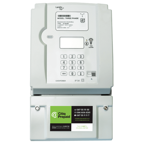 Gemini Three Phase Landis+Gyr Prepaid Meters Electricity Products